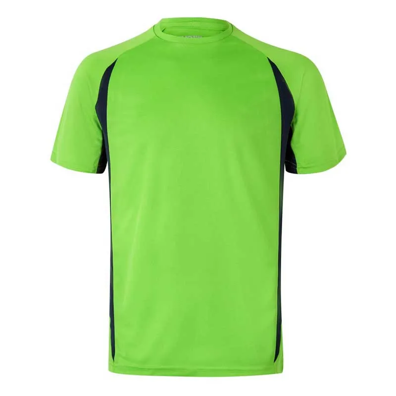 CAMISETA TéCNICA VERDE LIMA COMBINADA AZUL NAVY  VELILLA