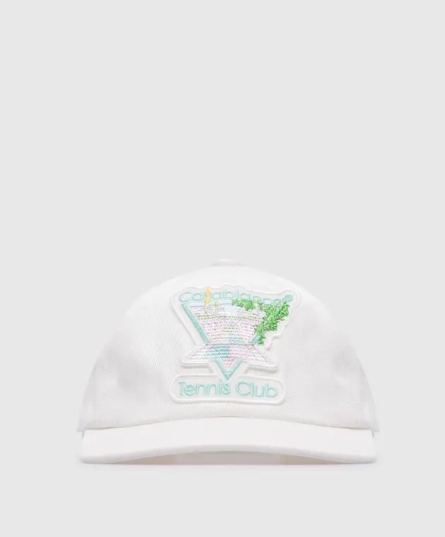 Casablanca Tennis Club Icon white cap with embroidery