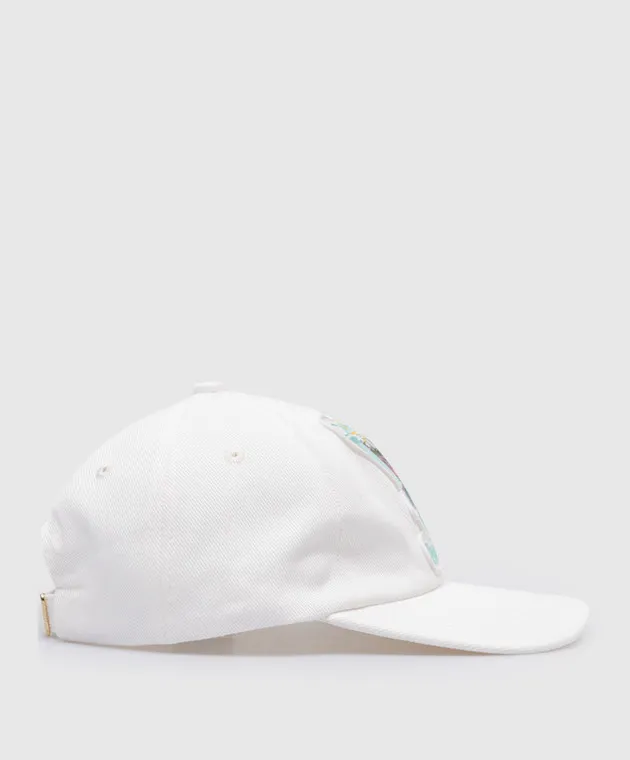 Casablanca Tennis Club Icon white cap with embroidery