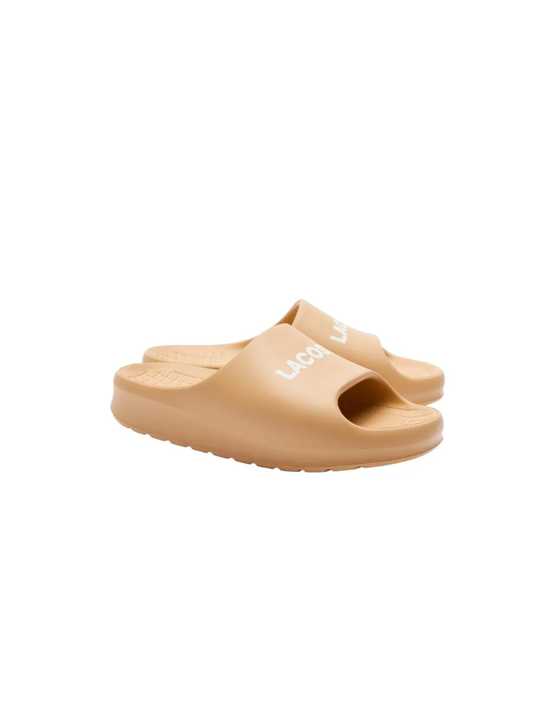 Chanclas Lacoste Slides & Sandals Mujer Beige