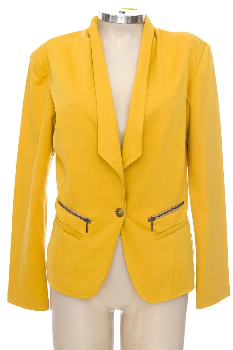 CHAQUETA / ABRIGO COLOR AMARILLO  BESO DE COCO