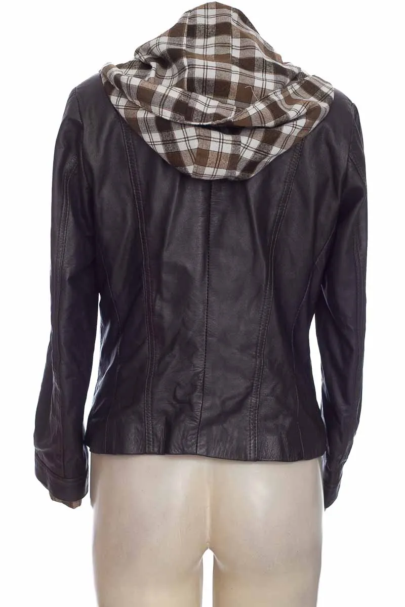 CHAQUETA / ABRIGO COLOR CAFé  COLOMBIAN LEATHER