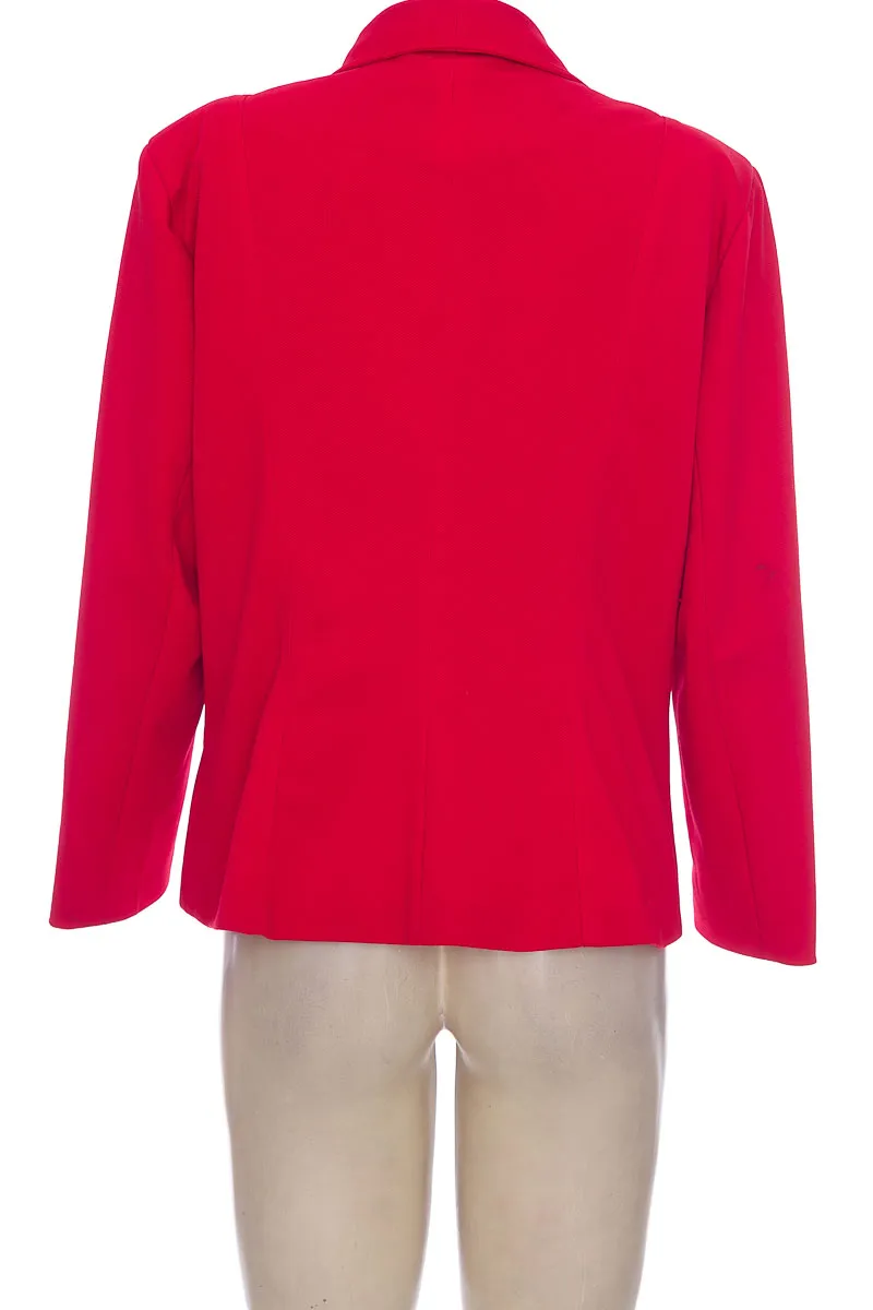 CHAQUETA / ABRIGO COLOR ROJO  FUSSION MODA FEMENINA