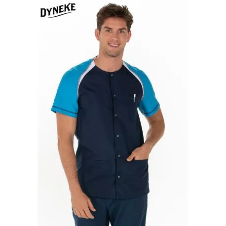 Chaqueta azul sanidad caballero microfibra