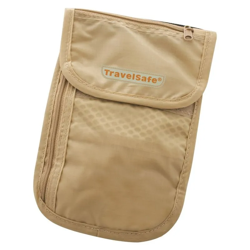Compruebe el bolsillo para el cuello TravelSafe (Beige)