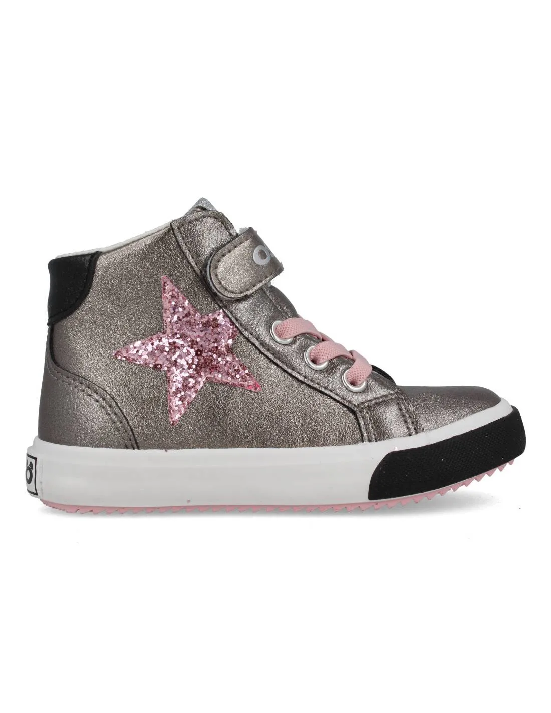 CONGUITOS  DEPORTIVA KIDS BASKET PLATA ESTRELLA ROSA
