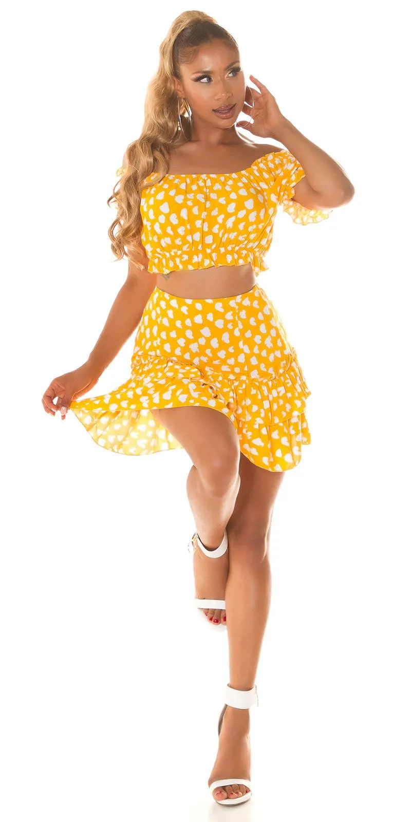 Conjunto de verano amarillo