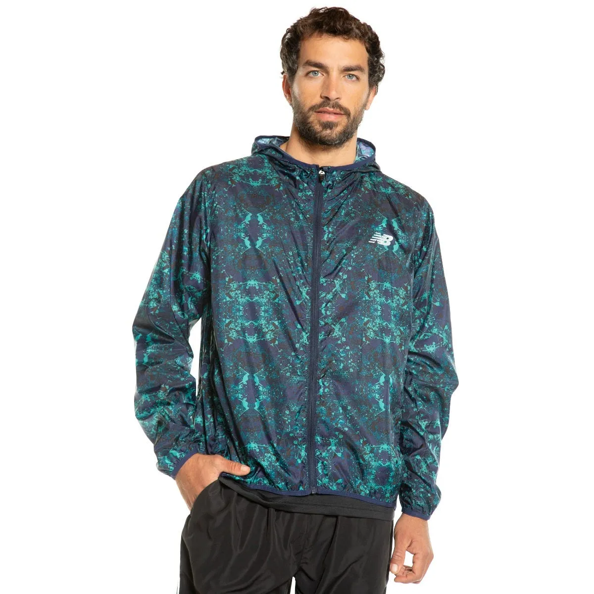 Cortaviento Running Hombre New Balance Empacable Multicolor