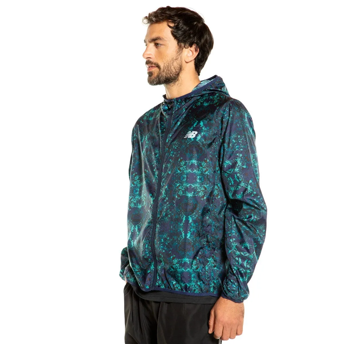 Cortaviento Running Hombre New Balance Empacable Multicolor