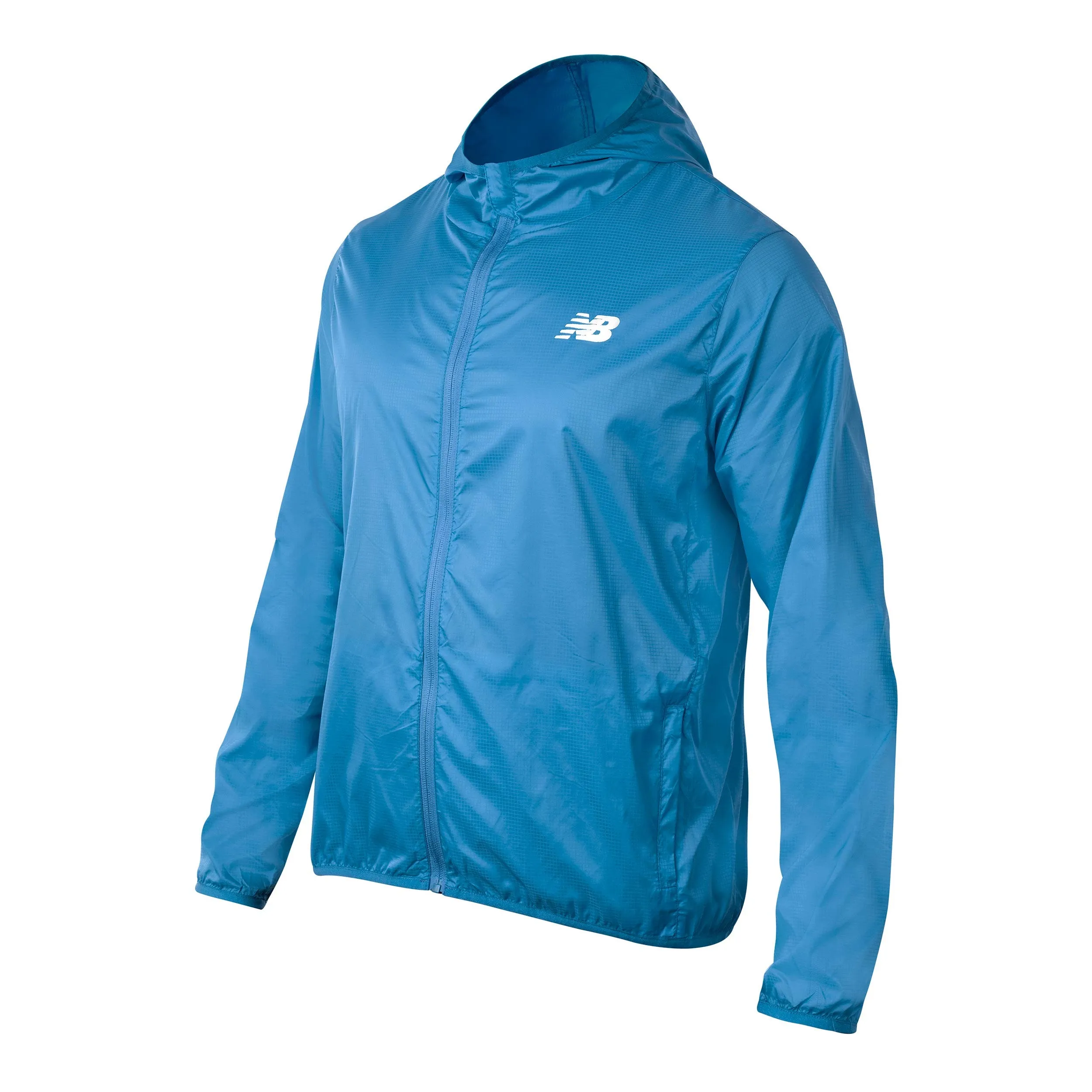 Cortaviento Running Hombre New Balance Windjacket Packable Celeste