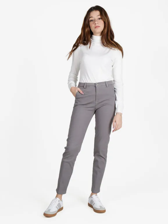 Cover Girl Pantalón recto de algodón para mujer.