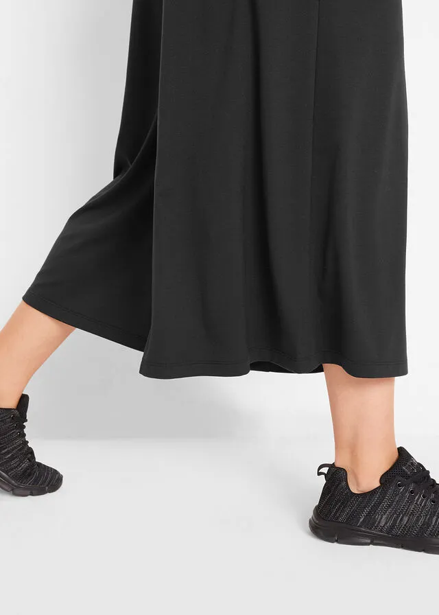 Culotte largo hasta la pantorrilla Negro