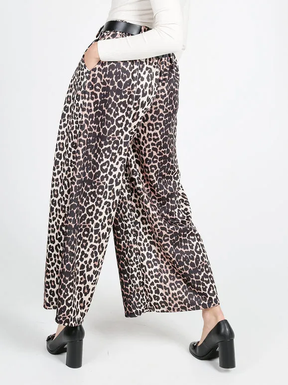 Daystar Pantalón ancho de lunares para mujer