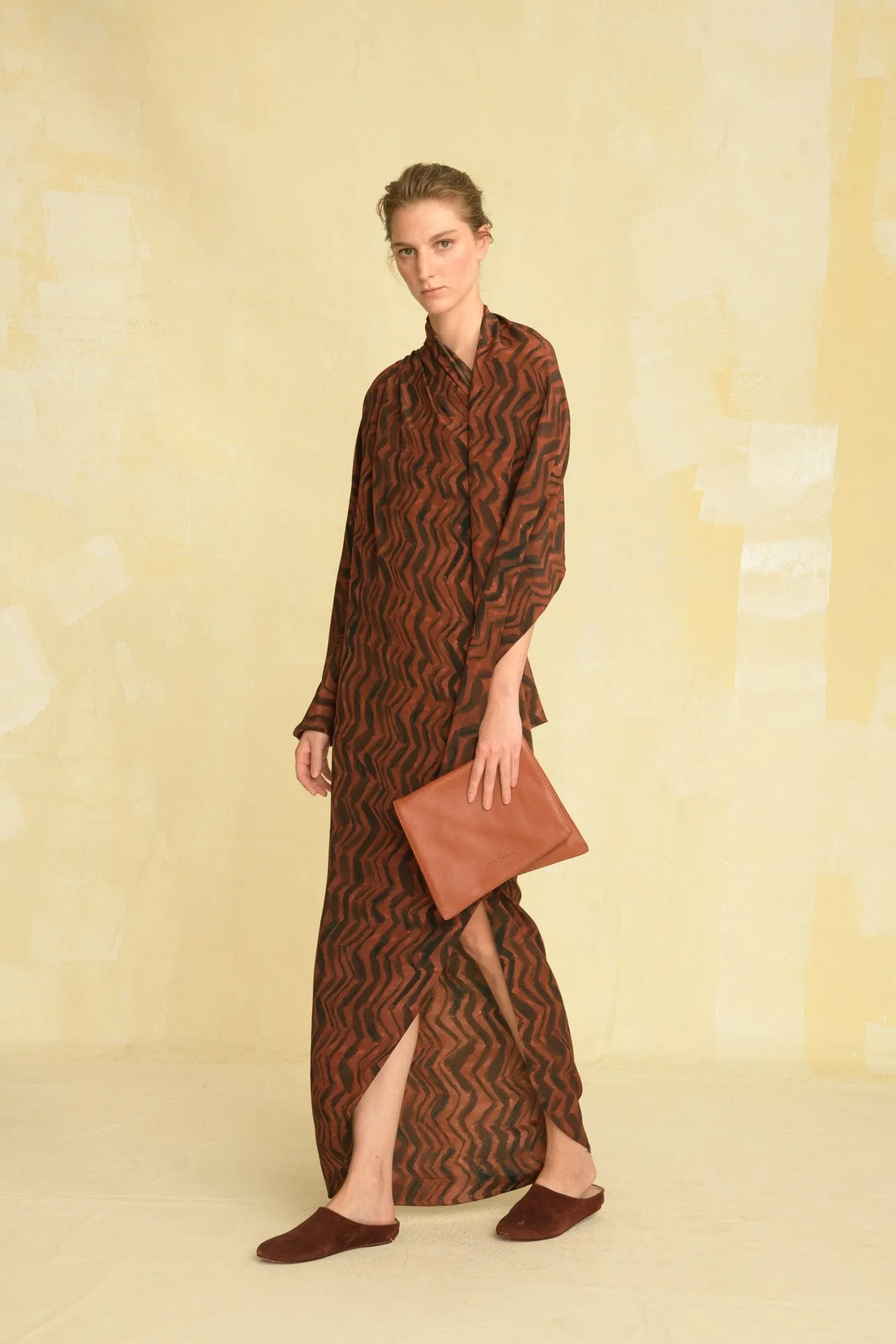 Debra, printed silk dress