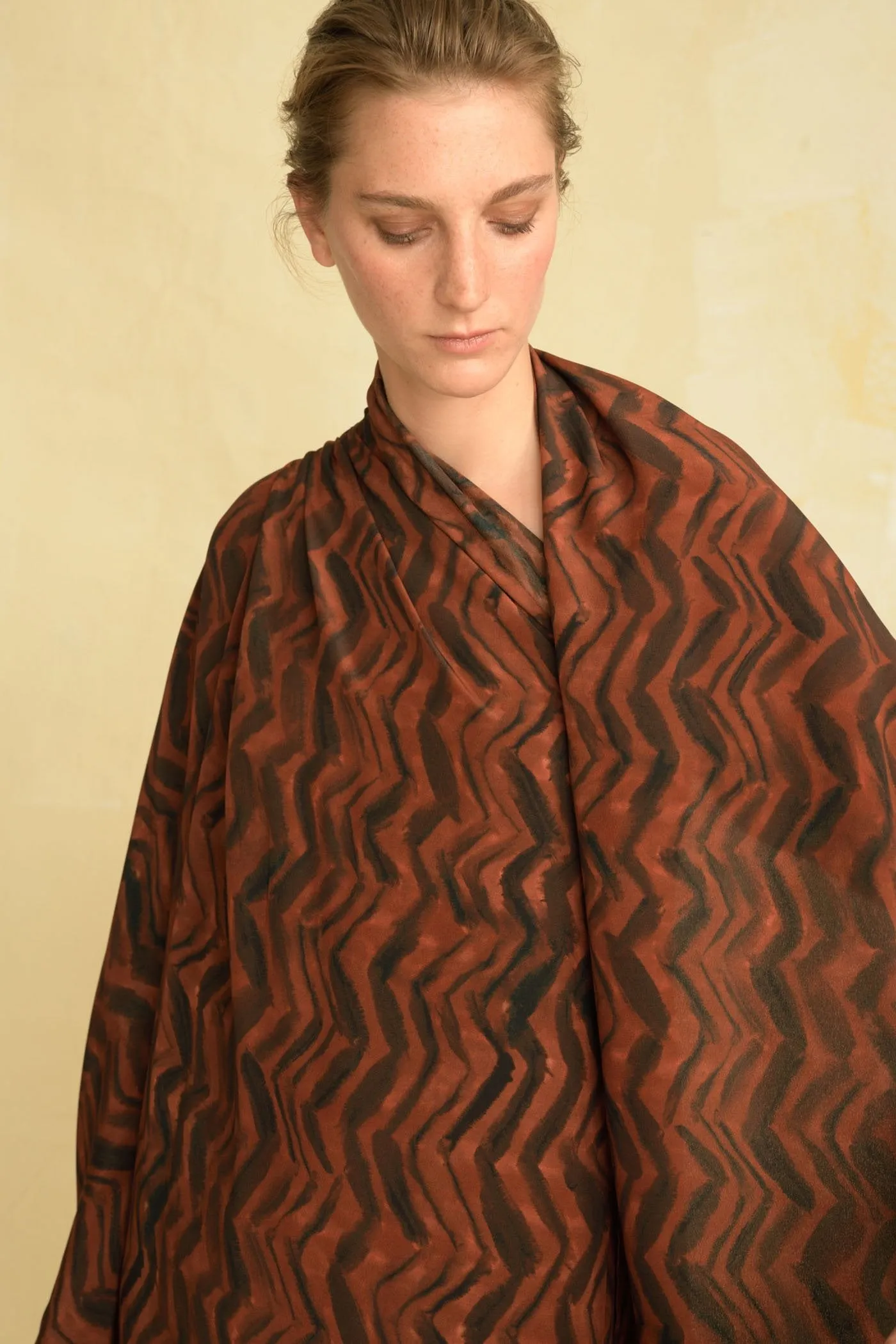 Debra, printed silk dress