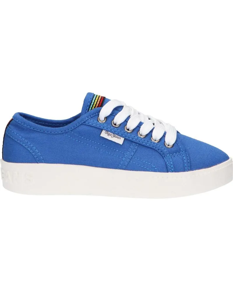 Deportivas de Niña y Niño PEPE JEANS PGS30448 BRIXTON CANVAS 539 LAGOON