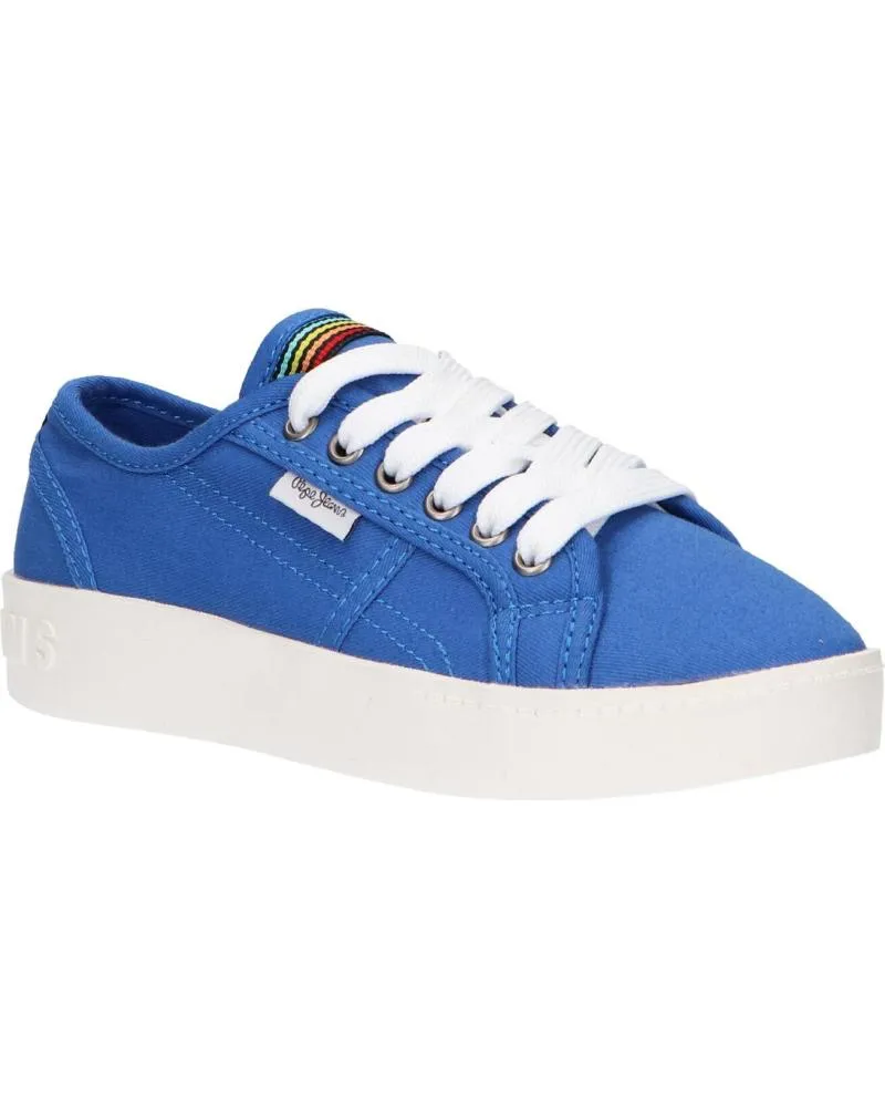 Deportivas de Niña y Niño PEPE JEANS PGS30448 BRIXTON CANVAS 539 LAGOON