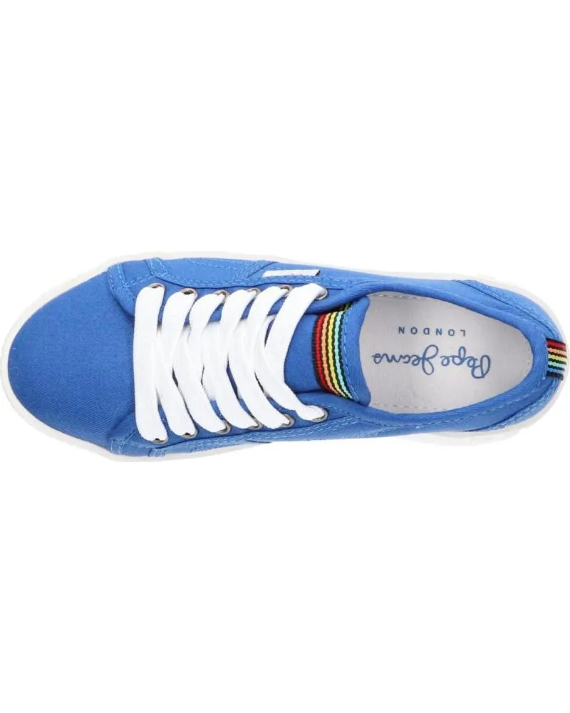 Deportivas de Niña y Niño PEPE JEANS PGS30448 BRIXTON CANVAS 539 LAGOON