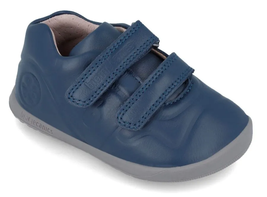 Deportivas niño Biomecanics barefoot azul ocean calzado respetuoso con el desarrollo natural del pie para gateo y primeros pasos