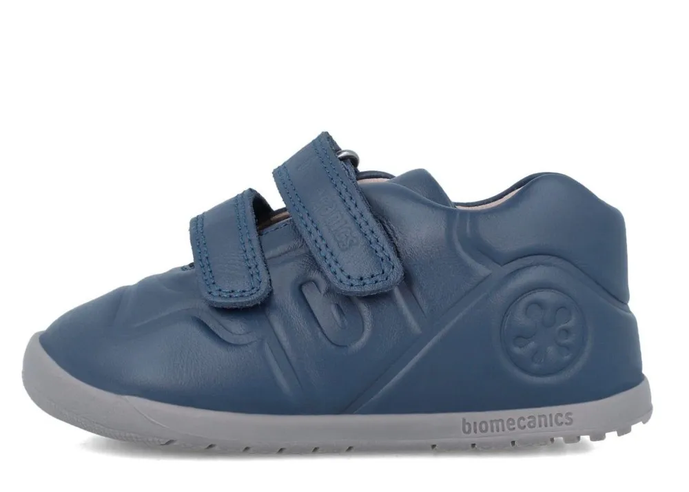 Deportivas niño Biomecanics barefoot azul ocean calzado respetuoso con el desarrollo natural del pie para gateo y primeros pasos