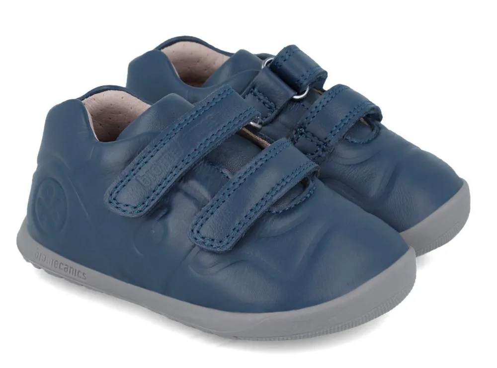 Deportivas niño Biomecanics barefoot azul ocean calzado respetuoso con el desarrollo natural del pie para gateo y primeros pasos