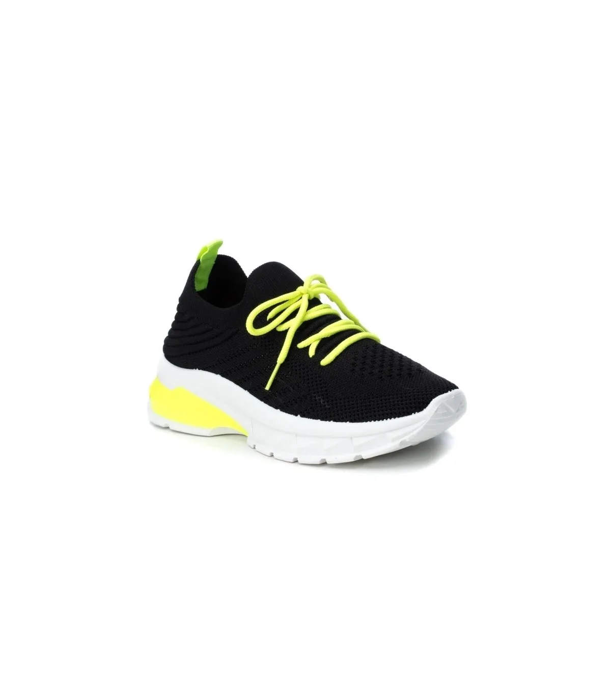 Deportivo combinado en color negro y lima