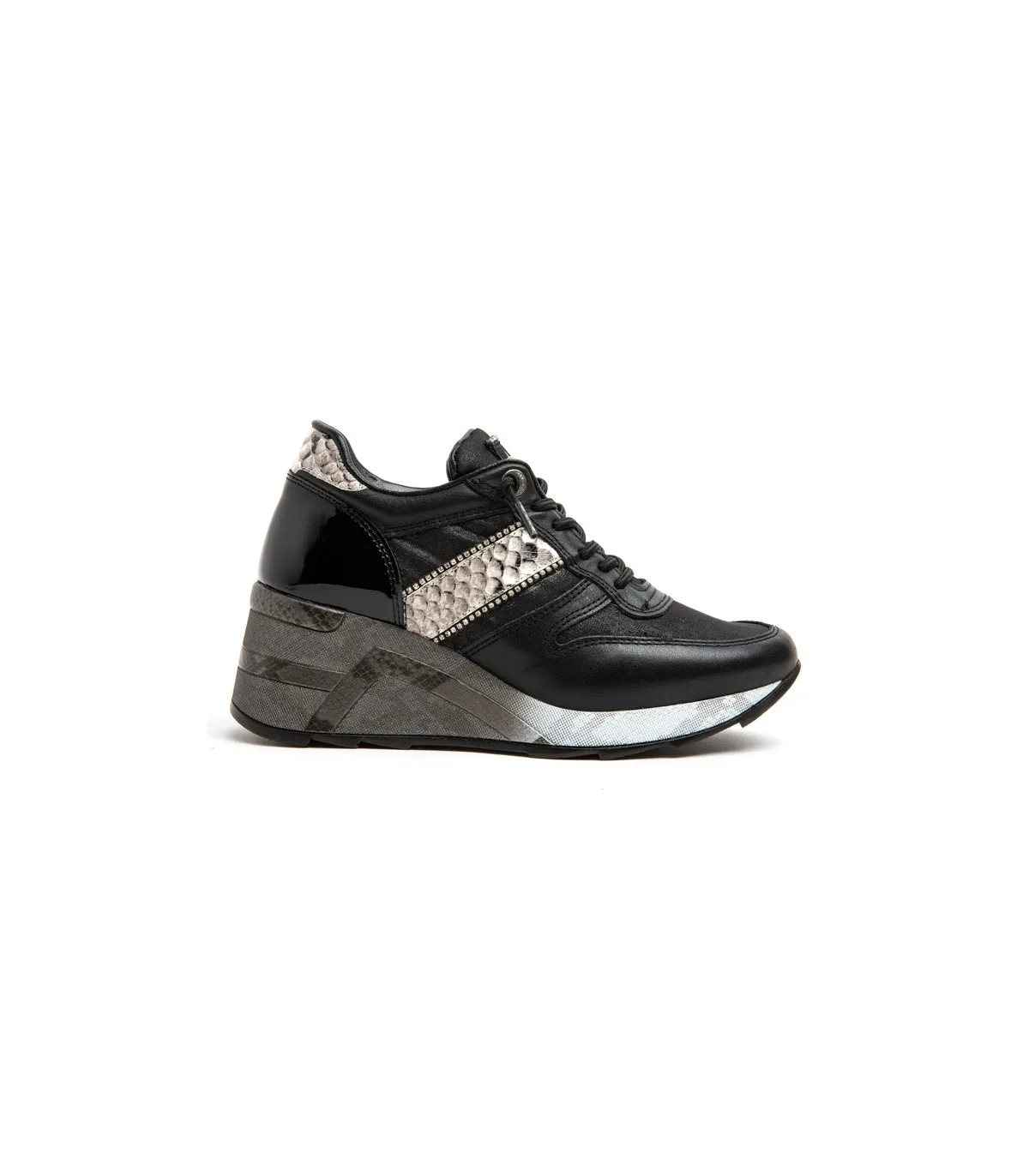 Deportivo de cuña combinado en serpiente y negro
