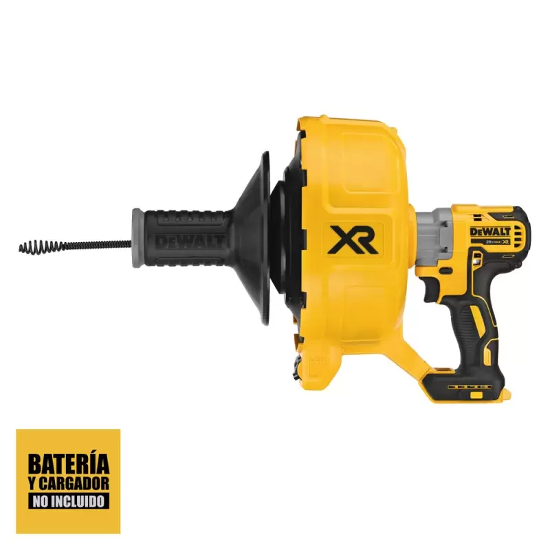 Destapador de tuberias 20V Xr Capacidad maxima Cable 10.6 m Baretool (Sin Bateria / Sin cargador) Dewalt DCD200B