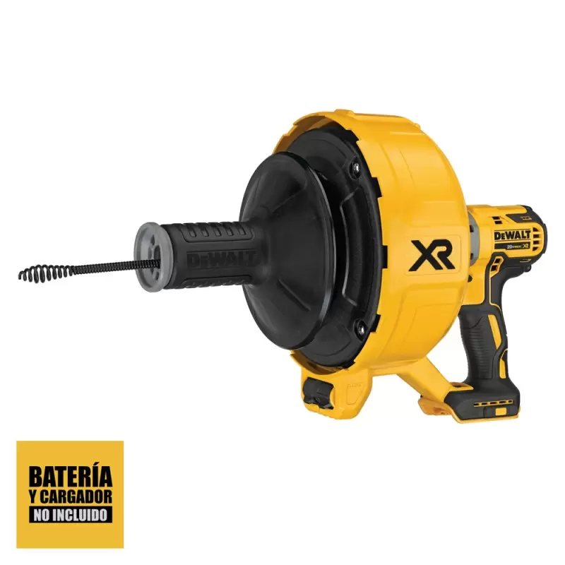 Destapador de tuberias 20V Xr Capacidad maxima Cable 10.6 m Baretool (Sin Bateria / Sin cargador) Dewalt DCD200B