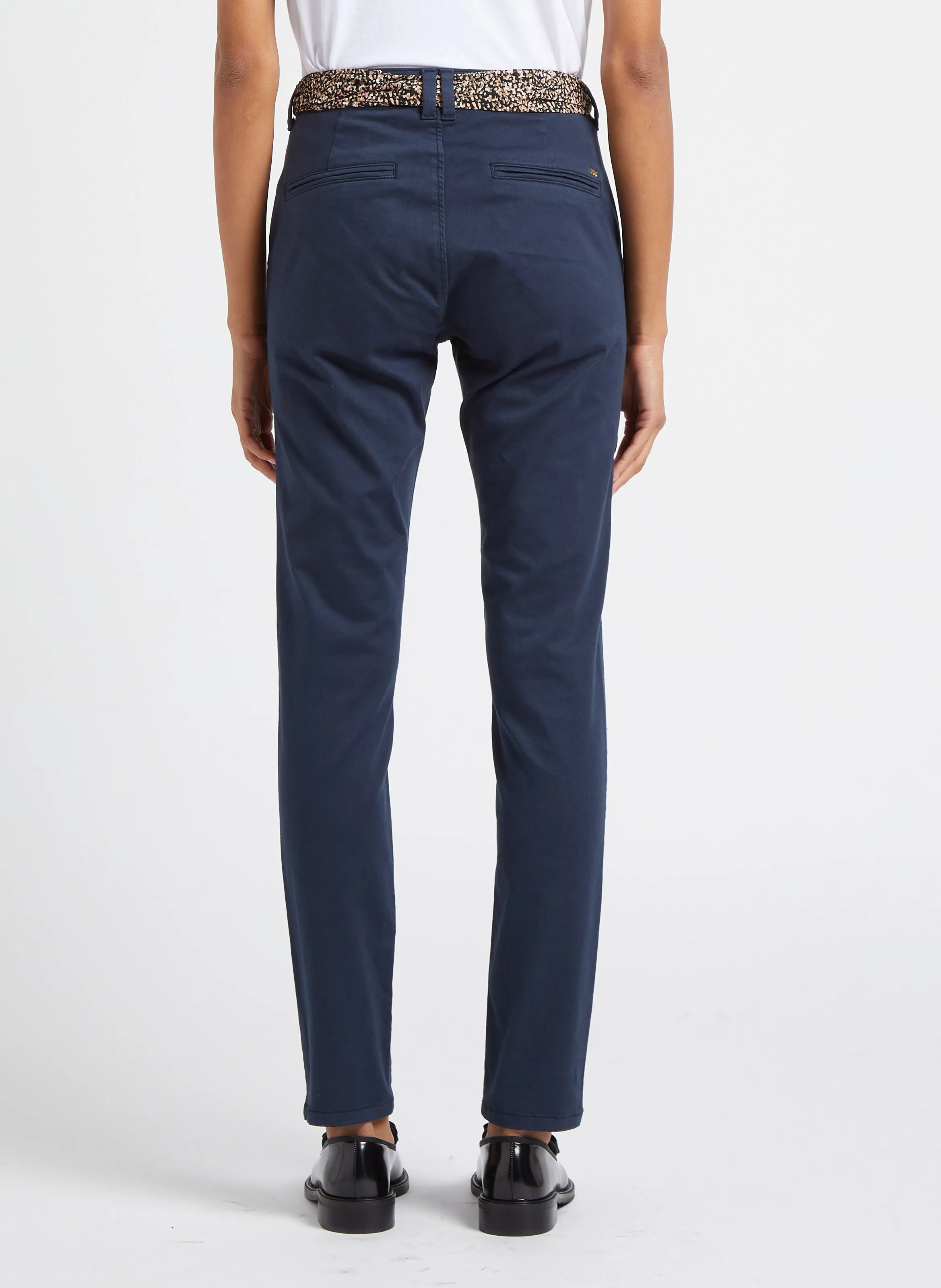 DYLI 4  PANTALóN CHINO DE MEZCLA DE ALGODóN EN AZUL