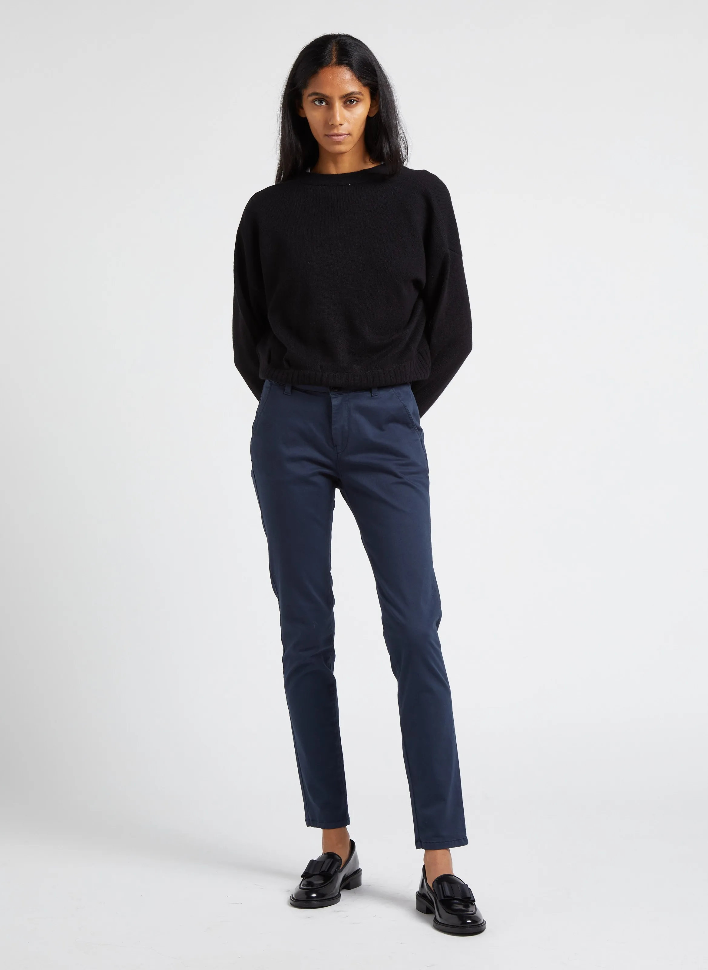 DYLI 4  PANTALóN CHINO DE MEZCLA DE ALGODóN EN AZUL