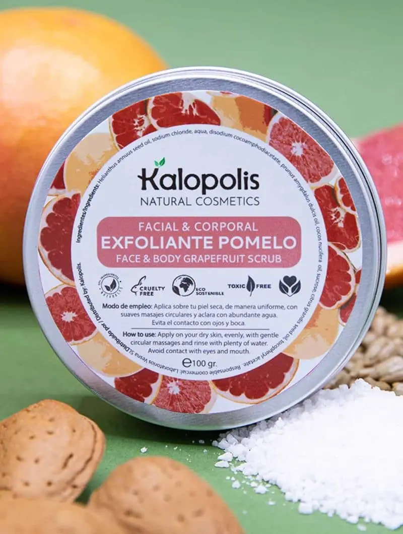 Exfoliante facial y corporal natural