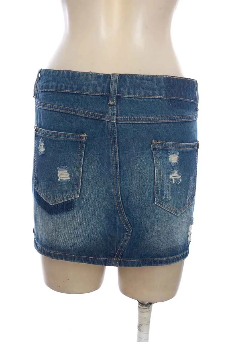FALDA COLOR AZUL  AUTHENTIC
