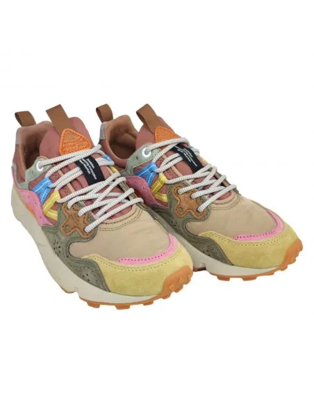 FLOWERMOUNTAIN Zapatillas Yamano 3 Mujer Cream/Taupe/Militare