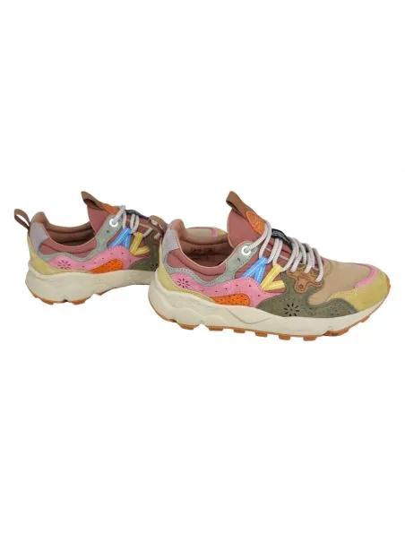 FLOWERMOUNTAIN Zapatillas Yamano 3 Mujer Cream/Taupe/Militare
