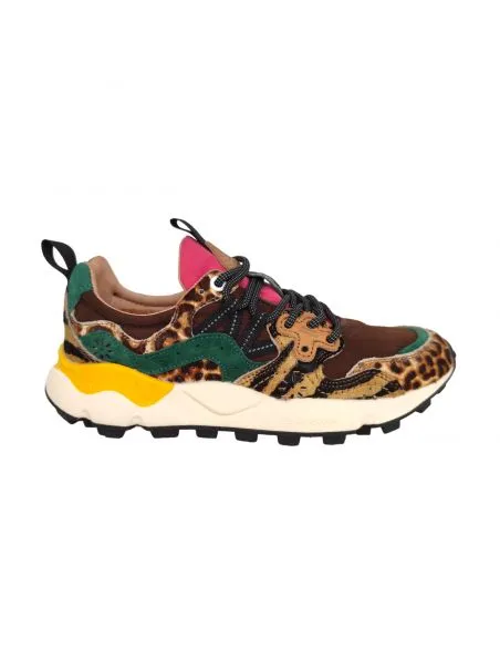 FLOWERMOUNTAIN Zapatillas Yamano 3 Pony Hair Brown/Multi