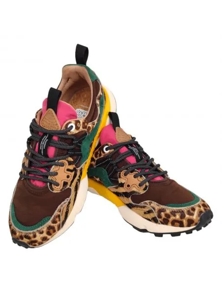 FLOWERMOUNTAIN Zapatillas Yamano 3 Pony Hair Brown/Multi