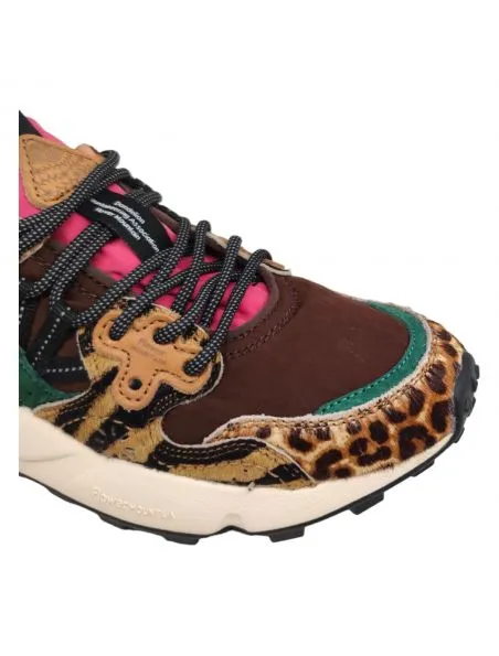FLOWERMOUNTAIN Zapatillas Yamano 3 Pony Hair Brown/Multi