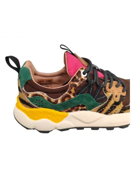 FLOWERMOUNTAIN Zapatillas Yamano 3 Pony Hair Brown/Multi