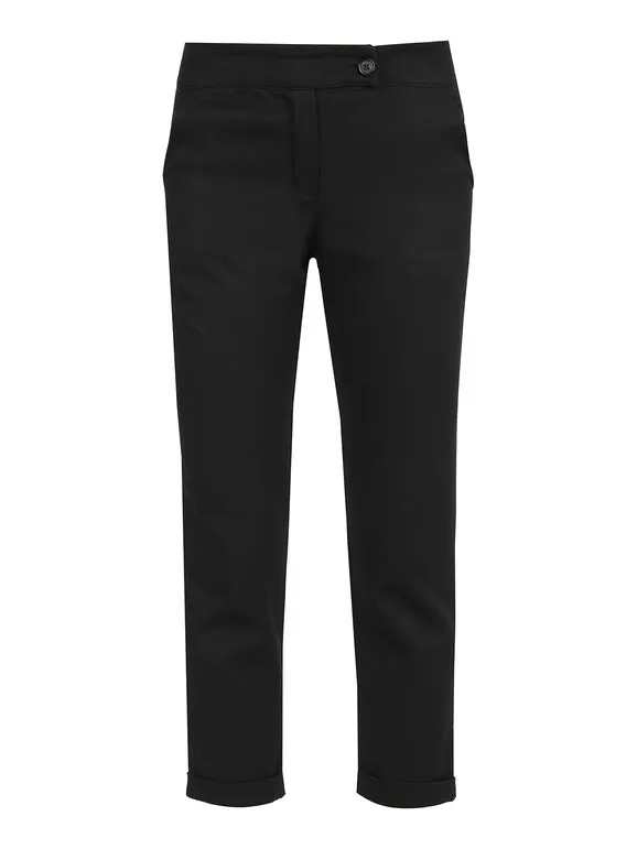 Frenetika Pantalón clásico de mujer de pernera recta con puño al final.