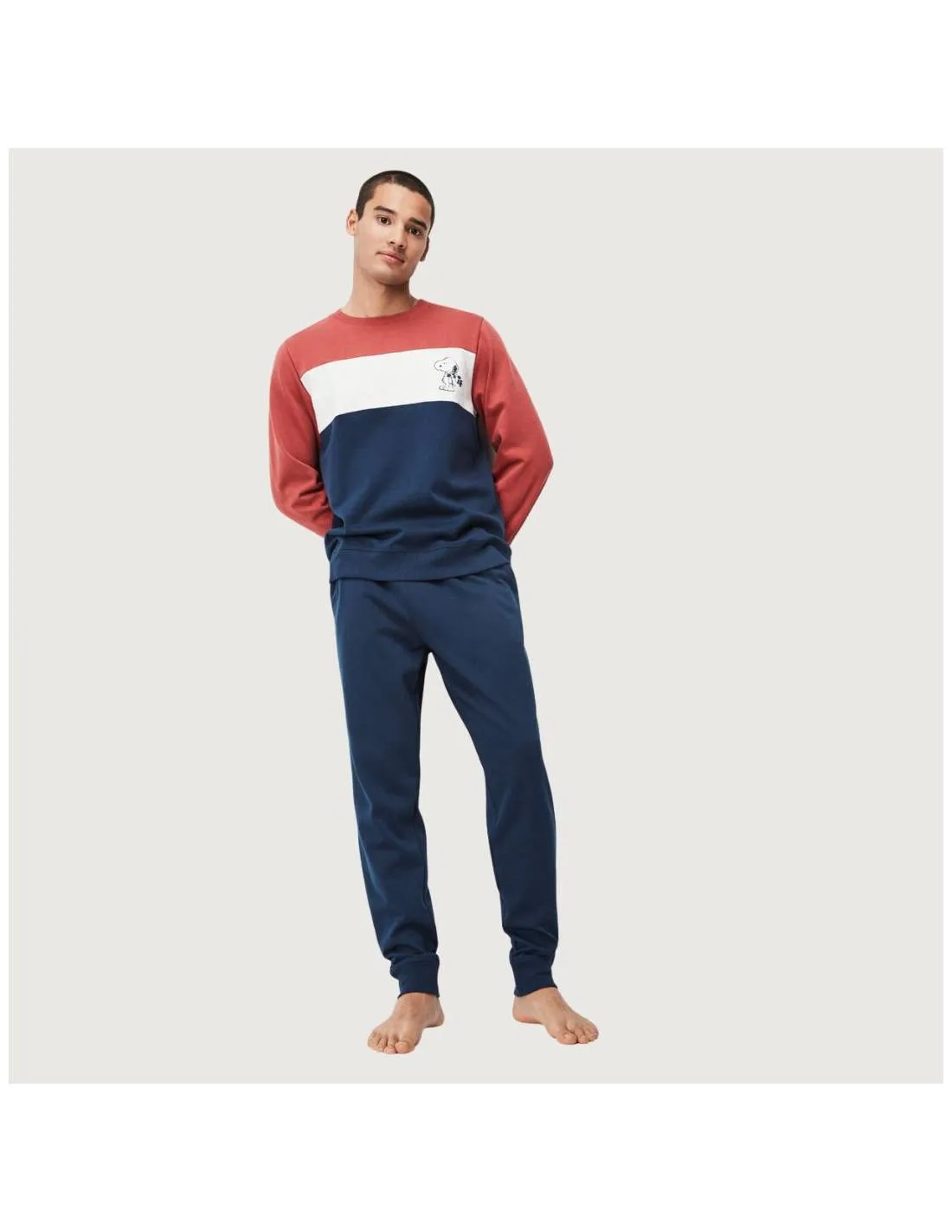 GISELA  PIJAMA DE FELPA SNOOPY PARA HOMBRE