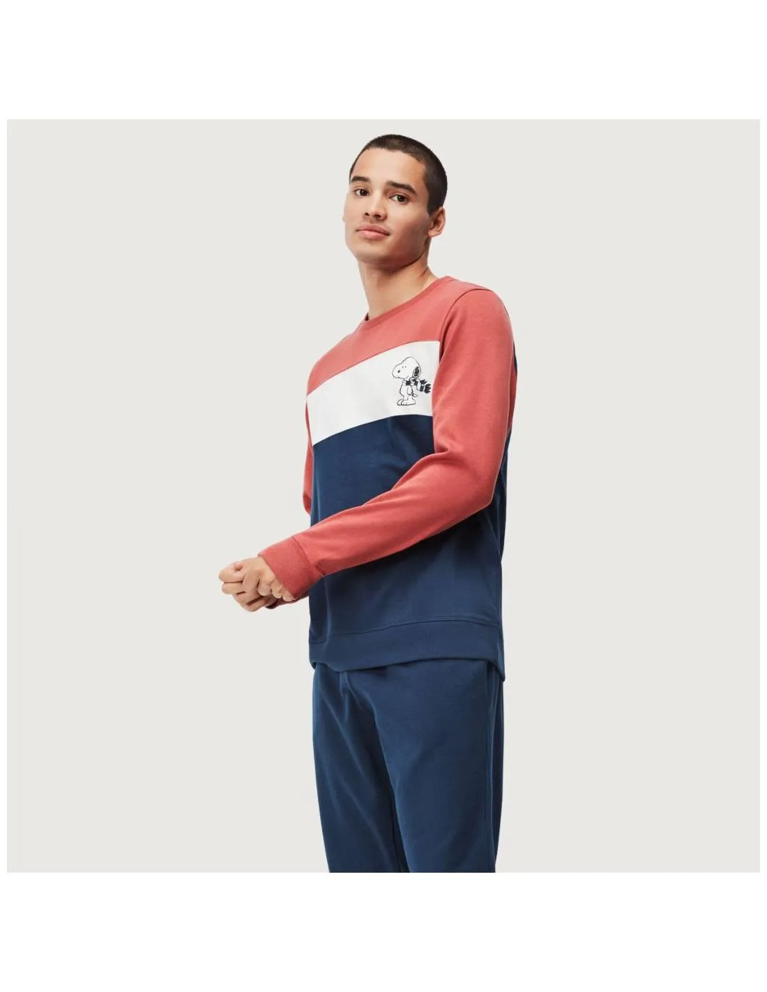 GISELA  PIJAMA DE FELPA SNOOPY PARA HOMBRE