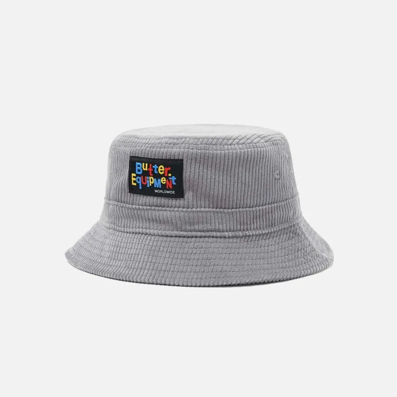 GORROS BUTTER GOODS BGFW21HWCBHGRY HIGH WALE CORDUROY BUCKET HAT