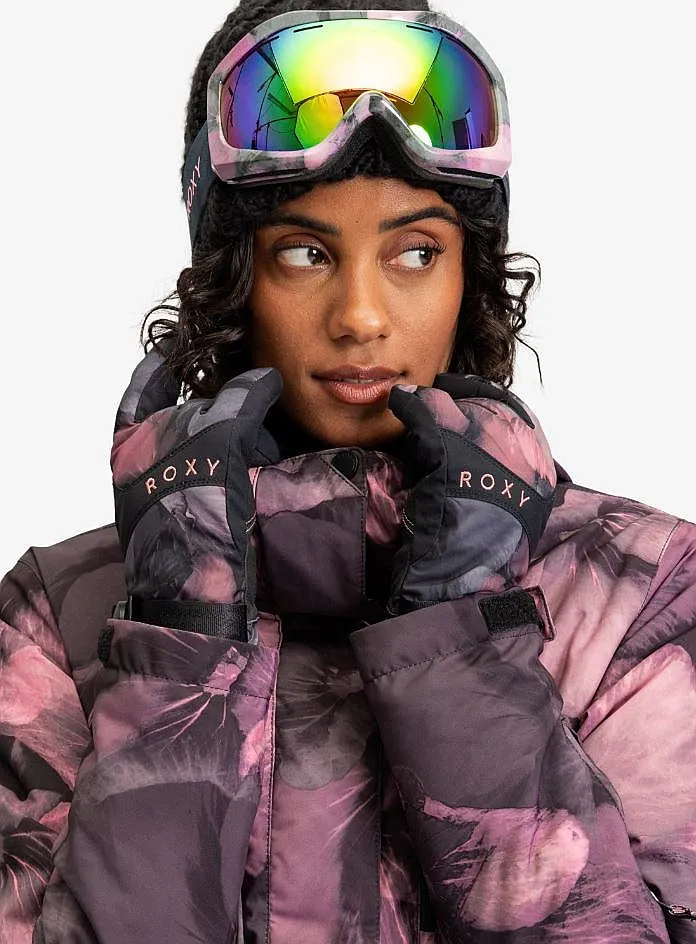 GUANTES ROXY JETTY  KVJ2/TRUE BLACK PANSY PANSY  WOMEN´S