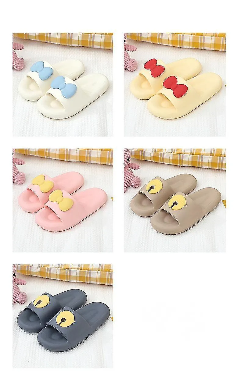 Hombres y mujeres Zapatillas lindas Zapatillas de dibujos animados zapatillas de bolsillo zapatillas de punta abierta Zapatillas