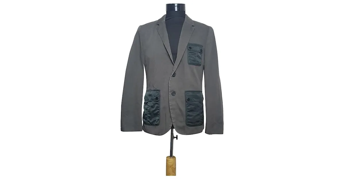 Hugo Boss Blazers Chaquetas Gris Caqui 