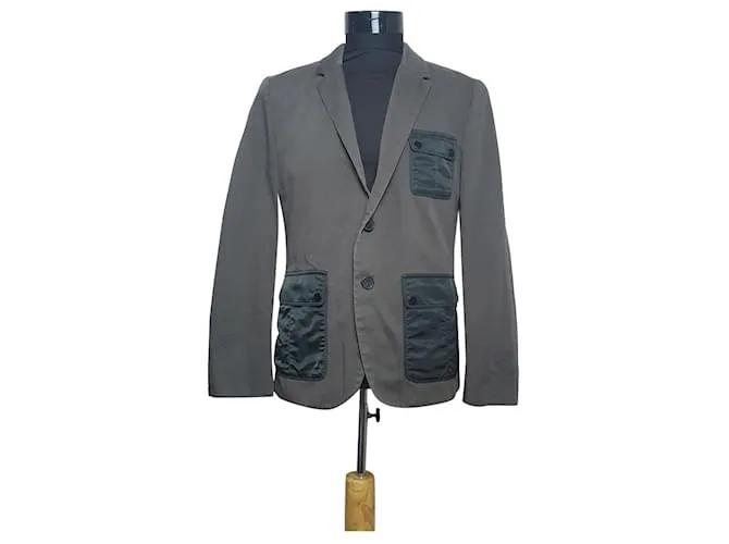 Hugo Boss Blazers Chaquetas Gris Caqui 