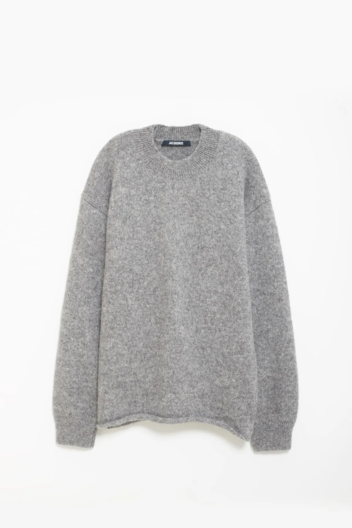 JACQUEMUS GREY LE PULL JACQUEMUS SWEATER