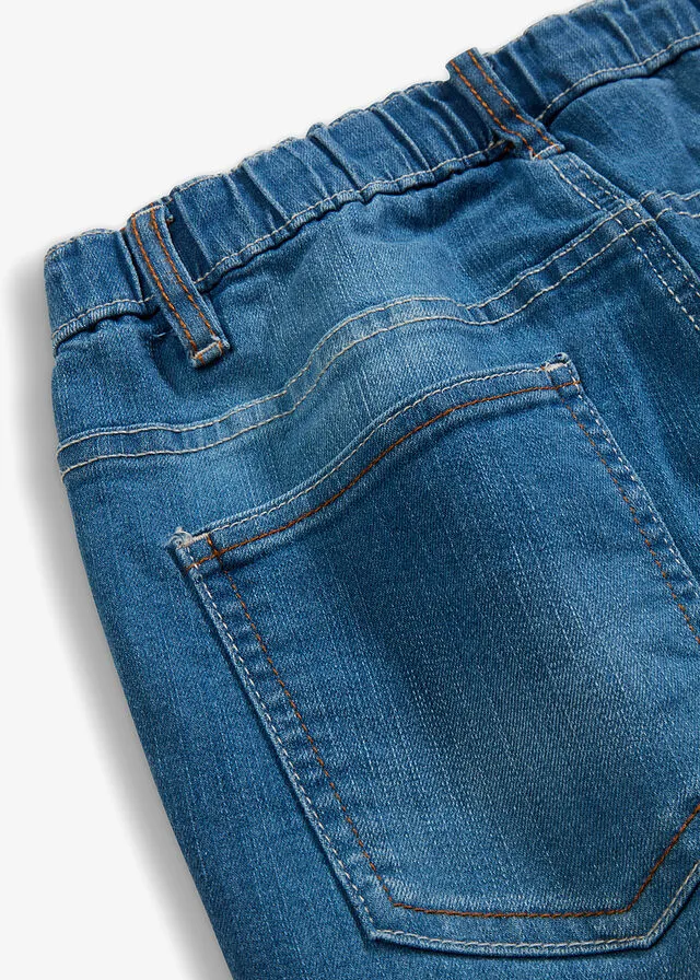 Jeggings efecto lavado azul lavado a la piedra