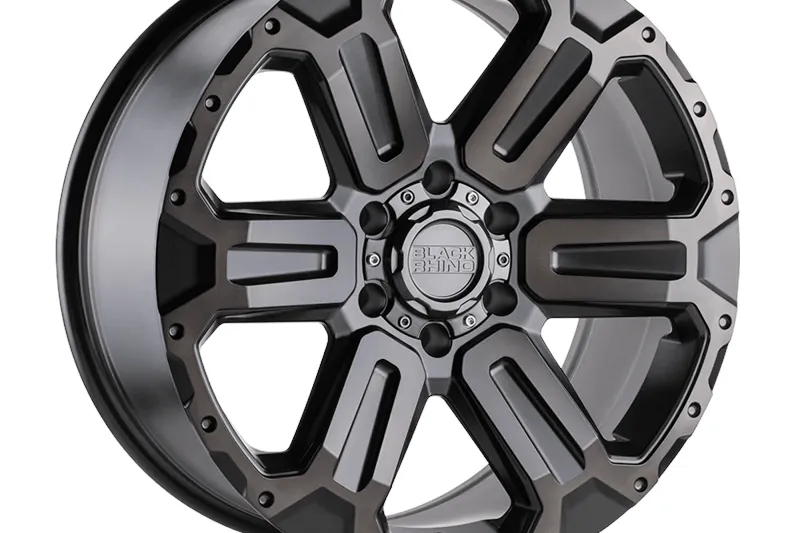 Llanta de aleación Matte Gunmetal W/ Brushed Face & Gunmetal Tint Wanaka Black Rhino 9.0x18 ET12 112